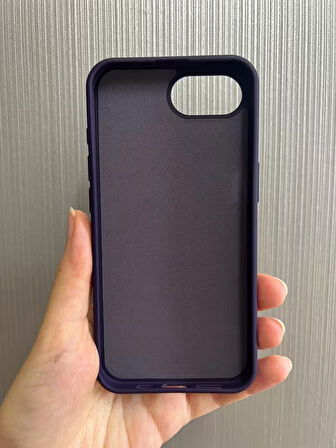 iPhone 16e Uyumlu Apple Logolu Silikon Içi Kadife Lansman Kılıf