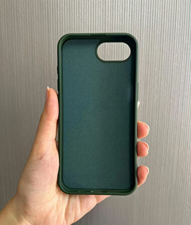 iPhone 16e Uyumlu Apple Logolu Silikon Içi Kadife Lansman Kılıf