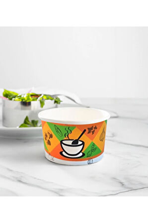 16 Oz Çorba Kasesi + Kapak - 100 Adet