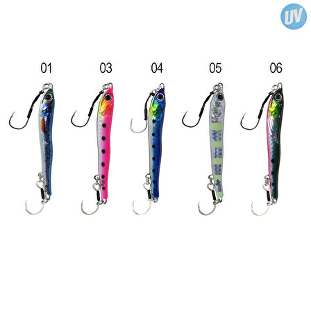 Captain 3627 Slide Jigger 40gr Light Jig Suni Yem 06