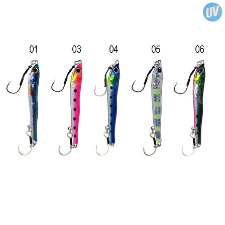 Captain 3628 Slide Jigger 60gr Light Jig Suni Yem 04