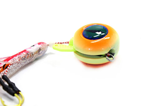 Captain 3644 Cornea UV 3D Eye 100gr Tai Rubber Slider Jig 05