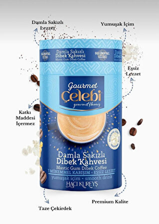 Damla Sakızlı Dibek Kahvesi 250 gr.