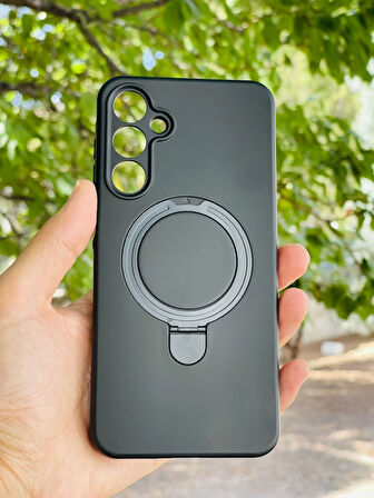 Samsung Galaxy S24 FE Kılıf Regal Mgsafe İçi Kadife Soft Standlı Silikon Kapak