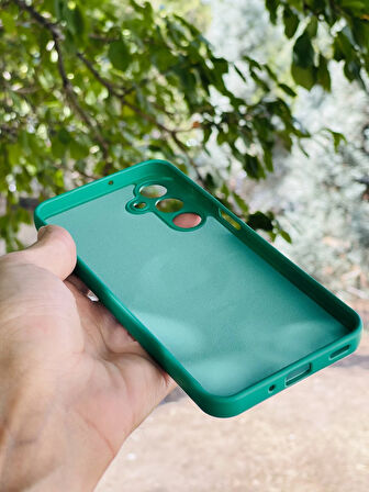 Samsung Galaxy S24 FE Kılıf Regal Mgsafe İçi Kadife Soft Standlı Silikon Kapak