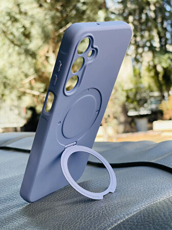 Samsung Galaxy A16 5G Kılıf Regal Mgsafe İçi Kadife Soft Standlı Silikon Kapak