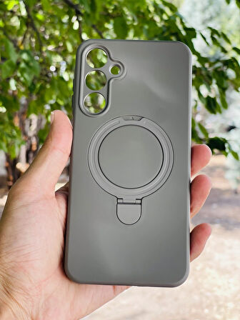 Samsung Galaxy A55 5G Kılıf Regal Mgsafe İçi Kadife Soft Standlı Silikon Kapak