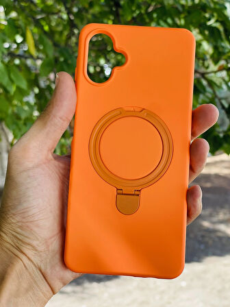 Samsung Galaxy A06 Kılıf Regal Mgsafe İçi Kadife Soft Standlı Silikon Kapak