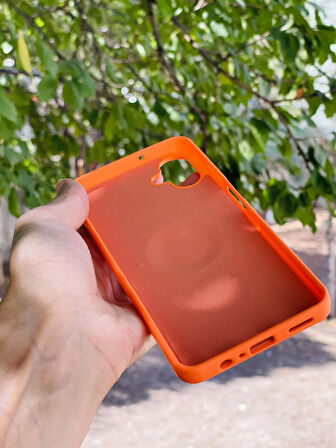 Samsung Galaxy A06 Kılıf Regal Mgsafe İçi Kadife Soft Standlı Silikon Kapak