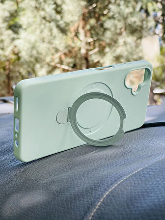 Samsung Galaxy A06 Kılıf Regal Mgsafe İçi Kadife Soft Standlı Silikon Kapak