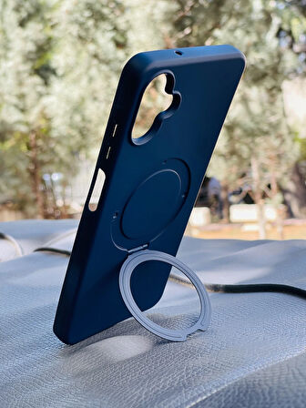 Samsung Galaxy A06 Kılıf Regal Mgsafe İçi Kadife Soft Standlı Silikon Kapak