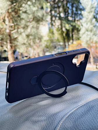 Samsung Galaxy A06 Kılıf Regal Mgsafe İçi Kadife Soft Standlı Silikon Kapak