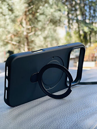 Apple iPhone 17 Pro Max Kılıf Regal Mgsafe İçi Kadife Soft Standlı Silikon Kapak