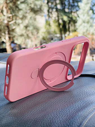 Apple iPhone 17 Pro Max Kılıf Regal Mgsafe İçi Kadife Soft Standlı Silikon Kapak