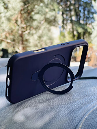 Apple iPhone 17 Pro Max Kılıf Regal Mgsafe İçi Kadife Soft Standlı Silikon Kapak