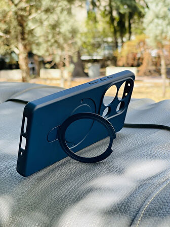 Xiaomi Redmi Note 13 Pro 4G Kılıf Regal Mgsafe İçi Kadife Soft Standlı Silikon Kapak