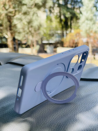 Xiaomi Redmi Note 13 Pro 4G Kılıf Regal Mgsafe İçi Kadife Soft Standlı Silikon Kapak