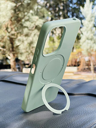 Xiaomi Redmi 13C Kılıf Regal Mgsafe İçi Kadife Soft Standlı Silikon Kapak