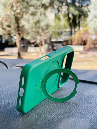 Apple iPhone 17 Pro Kılıf Regal Mgsafe İçi Kadife Soft Standlı Silikon Kapak