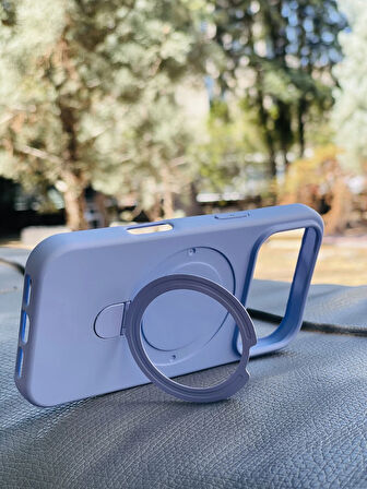 Apple iPhone 17 Pro Kılıf Regal Mgsafe İçi Kadife Soft Standlı Silikon Kapak