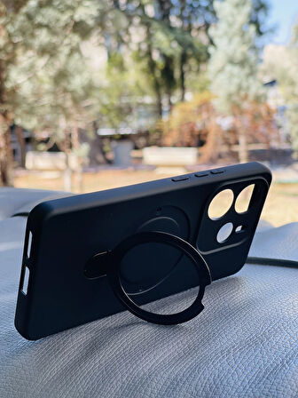 Redmi Note 14 4G Kılıf Regal Mgsafe İçi Kadife Soft Standlı Silikon Kapak
