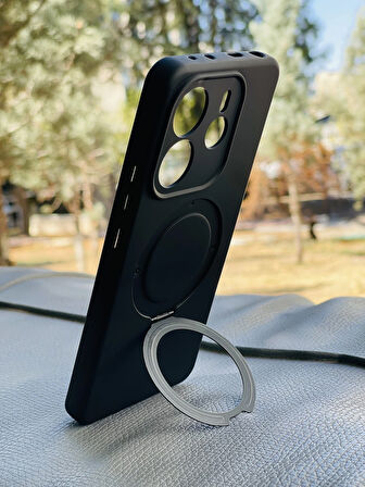 Redmi Note 14 4G Kılıf Regal Mgsafe İçi Kadife Soft Standlı Silikon Kapak