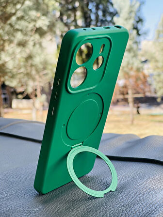 Redmi Note 14 4G Kılıf Regal Mgsafe İçi Kadife Soft Standlı Silikon Kapak