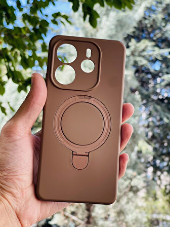 Redmi vKılıf Regal Mgsafe İçi Kadife Soft Standlı Silikon Kapak
