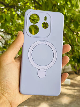 Redmi Note 14 4G Kılıf Regal Mgsafe İçi Kadife Soft Standlı Silikon Kapak