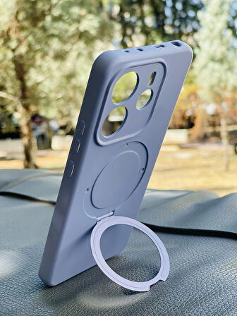 Redmi Note 14 4G Kılıf Regal Mgsafe İçi Kadife Soft Standlı Silikon Kapak