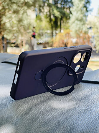 Redmi Note 14 4G Kılıf Regal Mgsafe İçi Kadife Soft Standlı Silikon Kapak