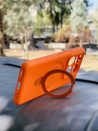 Xiaomi Mi 14T Pro Kılıf Regal Mgsafe İçi Kadife Soft Standlı Silikon Kapak