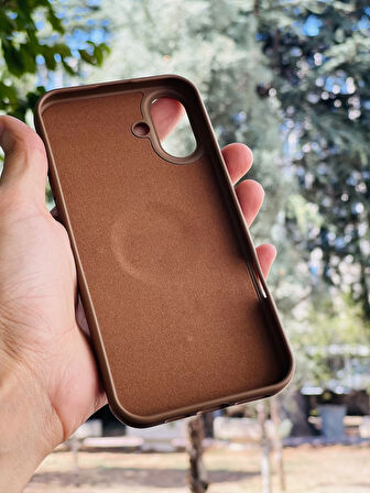 Apple iPhone 16 Plus Kılıf Regal Mgsafe İçi Kadife Soft Standlı Silikon Kapak