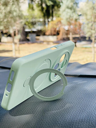 Xiaomi Redmi 14C Kılıf Regal Mgsafe İçi Kadife Soft Standlı Silikon Kapak