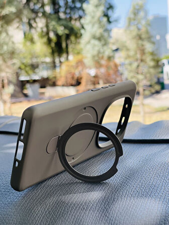 Xiaomi Redmi Note 14 Pro 4G Kılıf Regal Mgsafe İçi Kadife Soft Standlı Silikon Kapak