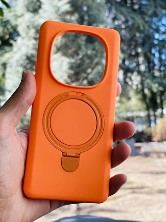 Xiaomi Redmi Note 14 Pro 4G Kılıf Regal Mgsafe İçi Kadife Soft Standlı Silikon Kapak