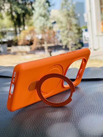 Xiaomi Redmi Note 14 Pro 4G Kılıf Regal Mgsafe İçi Kadife Soft Standlı Silikon Kapak