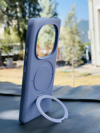 Xiaomi Redmi Note 14 Pro 4G Kılıf Regal Mgsafe İçi Kadife Soft Standlı Silikon Kapak