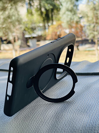 Xiaomi Redmi Note 14 Pro 5G Kılıf Regal Mgsafe İçi Kadife Soft Standlı Silikon Kapak