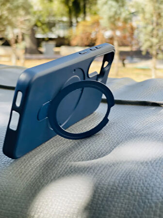 Samsung Galaxy S25 Kılıf Regal Mgsafe İçi Kadife Soft Standlı Silikon Kapak