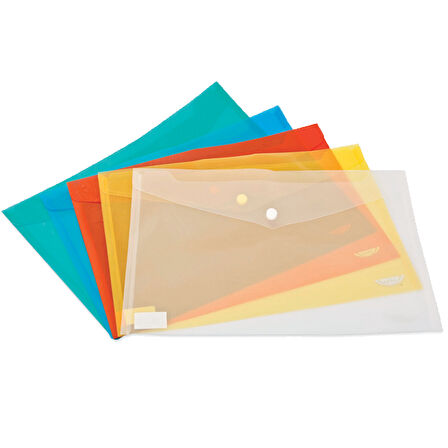 Noki Çıtçıtlı Dosya Evrak Zarfı Mavi 3101-12-PKT