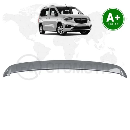 Opel Combo Bagaj Üstü Spoiler Tekno Gri (KCA) Boyalı 2019 Model ve Sonrası