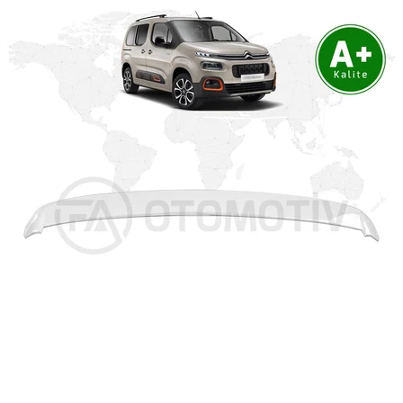 Citroen Berlingo Bagaj Üstü Spoiler Buz Beyazı (EPR) Boyalı 2019 Model ve Sonrası