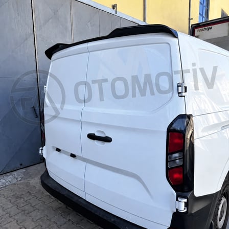 Ford Transit Custom Bagaj Üstü Spoiler Parlak Siyah (Çift Bagaj Kapaklı) 2025 Model ve Sonrası