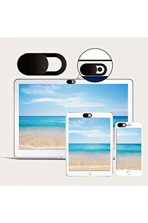Beyaz Renk 5 Adet Laptop Notebook Kamera Kapatıcı, Webcam Kapatıcı Telefon Kamera Kapatıcı