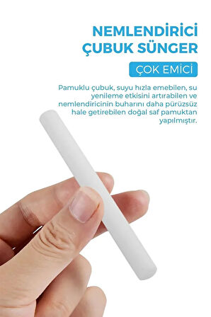 Hava Nemlendirici Buhar Makinesi H2o Filtresi 10 Adet Universal - 0.8cm X 10cm