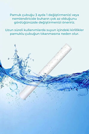 Hava Nemlendirici Buhar Makinesi H2o Filtresi 10 Adet Universal - 0.8cm X 10cm