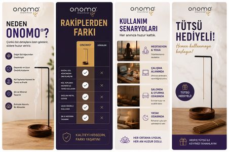 Life Tütsü Standı, Ahşap Tütsülük Tutucu, Meditasyon