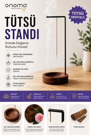 Life Tütsü Standı, Ahşap Tütsülük Tutucu, Meditasyon