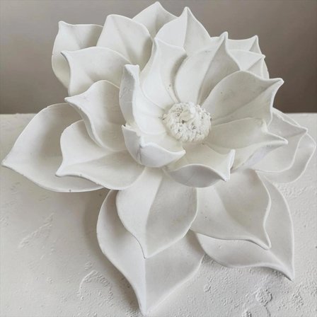 Dekoratif lotus Duvar Çiçeği Seti (tek li 2’li / 3’lü) – 25 cm El Yapımı Minimal Duvar Süsü